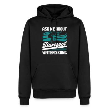 Barefoot Waterskiing - Männer Premium Bio Hoodie - Schwarz - Vorne - Nico (187cm)