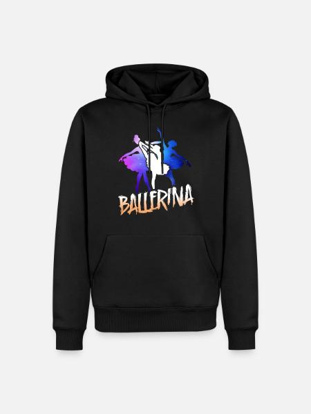 Ballet Danseuse Danse Ballerine - Sweat à capuche Premium bio Homme - noir