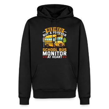Schulbusfahrer Busfahrer Busbegleiter - Männer Premium Bio Hoodie - Schwarz - Vorne - Nico (187cm)