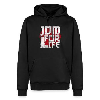 JDM For Life Motorsport Auto Tuning Automotive - Men’s Premium Organic Hoodie - black - Front - Nico (187cm)