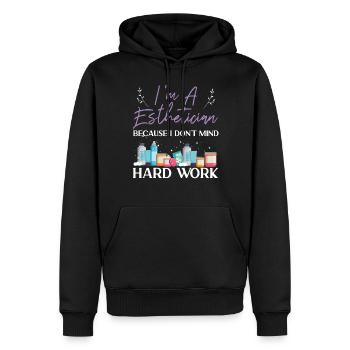 Cute Licensed Esthetician Skincare - Männer Premium Bio Hoodie - Schwarz - Vorne - Nico (187cm)
