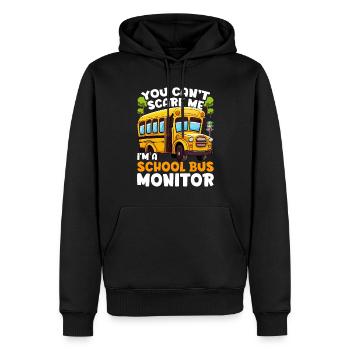 Schulbusfahrer Busfahrer Busbegleiter - Männer Premium Bio Hoodie - Schwarz - Vorne - Nico (187cm)