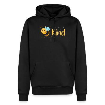Enfant abeille - Sweat à capuche Premium bio Homme - noir - Devant - Nico (187cm)