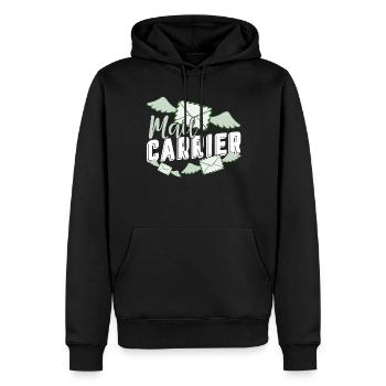 Proud To Be A Mail Carrier - Men’s Premium Organic Hoodie - black - Front - Nico (187cm)