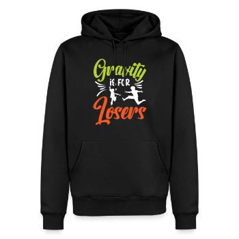 Jumping Gymnastic Trampolines - Männer Premium Bio Hoodie - Schwarz - Vorne - Nico (187cm)