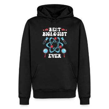 Bester Biologe Aller Zeiten Biologin Biologie - Männer Premium Bio Hoodie - Schwarz - Vorne - Nico (187cm)