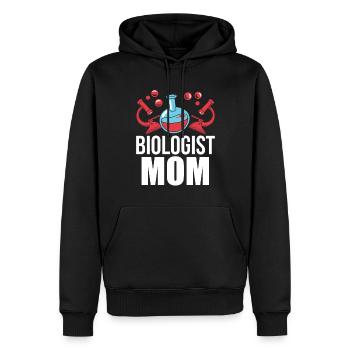 Biologin Mama Biologie Biologe Biologielehrer - Männer Premium Bio Hoodie - Schwarz - Vorne - Nico (187cm)