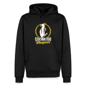 Cockatoo Whisperer Cockatoo Cockatoos Bird - Men’s Premium Organic Hoodie - black - Front - Nico (187cm)