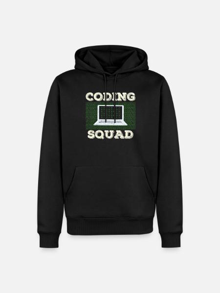 Coding Team Programmierer Coder Programmieren - Männer Premium Bio Hoodie - Schwarz