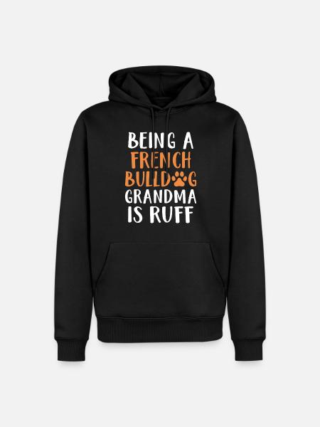 Cadeaux de bouledogue français - Sweat à capuche Premium bio Homme - noir