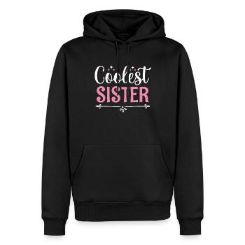 Beste Schwester Aller Zeiten Sisterhood - Männer Premium Bio Hoodie - Schwarz - Vorne - Nico (187cm)