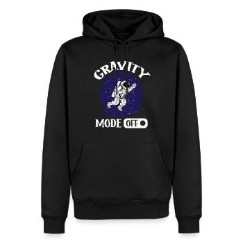Astronaut Gravity Mode Off Spaceman Space - Men’s Premium Organic Hoodie - black - Front - Nico (187cm)
