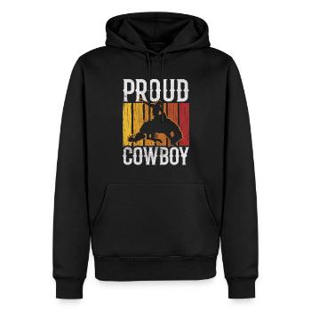 Stolzer Cowboy Süß Cowboys Sprüche Texas - Männer Premium Bio Hoodie - Schwarz - Vorne - Nico (187cm)