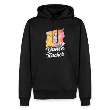 Professeur de danse Cours de danse Professeur de danse École de danse - Sweat à capuche Premium bio Homme - noir - Devant - Nico (187cm)