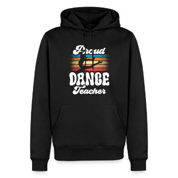 Stolze Tanzlehrerin Tanzschule Tanzlehrer Tanzen - Männer Premium Bio Hoodie - Schwarz - Vorne - Nico (187cm)