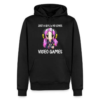 Console de jeu PC Gamer Girl Gamer Girl - Sweat à capuche Premium bio Homme - noir - Devant - Nico (187cm)