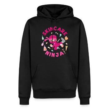 Cute Esthetician Skincare - Männer Premium Bio Hoodie - Schwarz - Vorne - Nico (187cm)