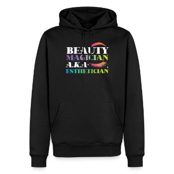 Cute Licensed Esthetician Skincare - Männer Premium Bio Hoodie - Schwarz - Vorne - Nico (187cm)