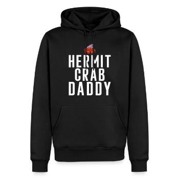 Cadeaux de crabe ermite - Sweat à capuche Premium bio Homme - noir - Devant - Nico (187cm)