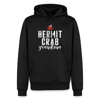 Cadeaux de crabe ermite - Sweat à capuche Premium bio Homme - noir - Devant - Nico (187cm)