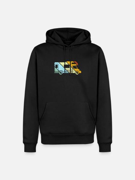 Motorhome Retro - Men’s Premium Organic Hoodie - black