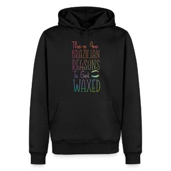 Cute Esthetician Skincare - Männer Premium Bio Hoodie - Schwarz - Vorne - Nico (187cm)