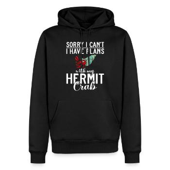 Einsiedlerkrebs-Geschenke - Männer Premium Bio Hoodie - Schwarz - Vorne - Nico (187cm)