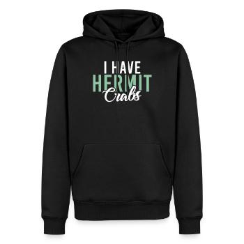 Hermit Crab Gifts - Men’s Premium Organic Hoodie - black - Front - Nico (187cm)