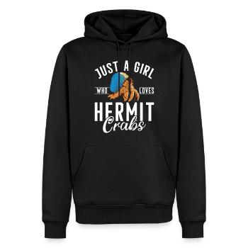Einsiedlerkrebs-Geschenke - Männer Premium Bio Hoodie - Schwarz - Vorne - Nico (187cm)