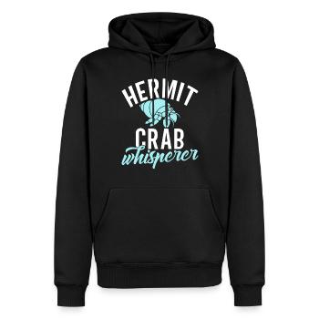 Cadeaux de bernard-l'ermite - Sweat à capuche Premium bio Homme - noir - Devant - Nico (187cm)