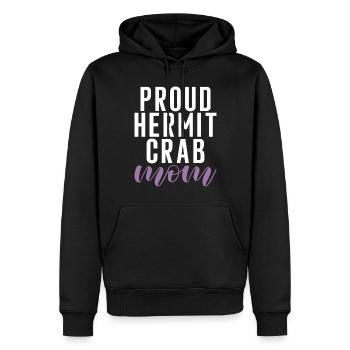 Cadeaux de crabe ermite - Sweat à capuche Premium bio Homme - noir - Devant - Nico (187cm)