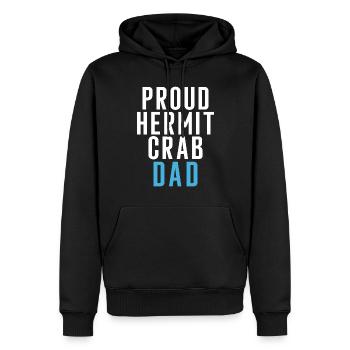 Hermit Crab Gifts - Men’s Premium Organic Hoodie - black - Front - Nico (187cm)