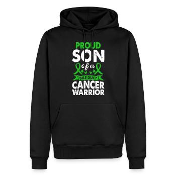 Sohn Des Gallengangs Krebs Krieger Bewusstsein - Männer Premium Bio Hoodie - Schwarz - Vorne - Nico (187cm)