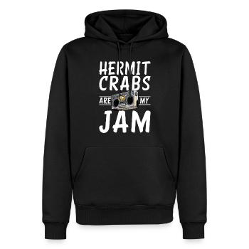 Hermit Crab Gifts - Men’s Premium Organic Hoodie - black - Front - Nico (187cm)