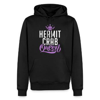 Cadeaux de crabe ermite - Sweat à capuche Premium bio Homme - noir - Devant - Nico (187cm)