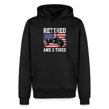 Motortrike Three Wheeled Motorcycle Triker - Männer Premium Bio Hoodie - Schwarz - Vorne - Nico (187cm)