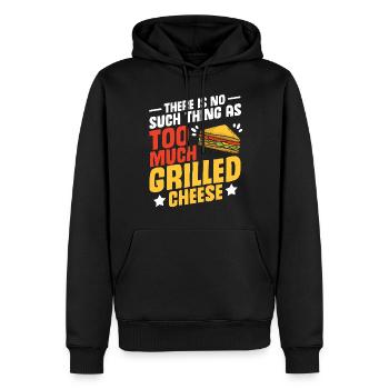 Love Grilled Cheese Men Women - Männer Premium Bio Hoodie - Schwarz - Vorne - Nico (187cm)