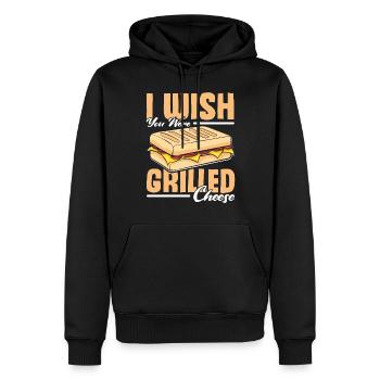 Love Grilled Cheese Men Women - Männer Premium Bio Hoodie - Schwarz - Vorne - Nico (187cm)