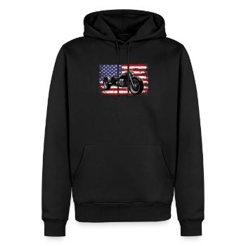 Motortrike Three Wheeled Motorcycle Triker - Männer Premium Bio Hoodie - Schwarz - Vorne - Nico (187cm)