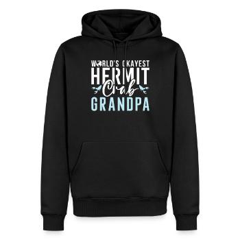 Einsiedlerkrebs-Geschenke - Männer Premium Bio Hoodie - Schwarz - Vorne - Nico (187cm)