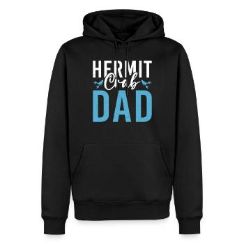 Cadeaux de crabe ermite - Sweat à capuche Premium bio Homme - noir - Devant - Nico (187cm)