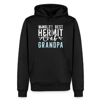 Einsiedlerkrebs-Geschenke - Männer Premium Bio Hoodie - Schwarz - Vorne - Nico (187cm)
