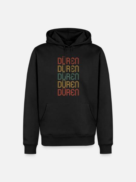 Düren Dürenerin Dürener Stadt Düren - Männer Premium Bio Hoodie - Schwarz