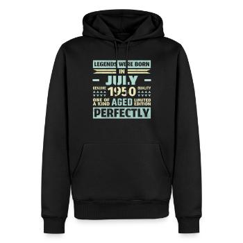 73. Geburtstag Juli Jahrgang 2005 Vintage - Männer Premium Bio Hoodie - Schwarz - Vorne - Nico (187cm)