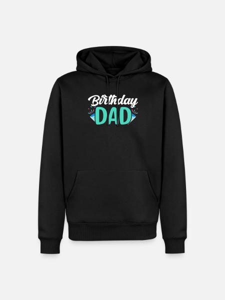 Birthday Daddy Dad Party Daddy - Men’s Premium Organic Hoodie - black