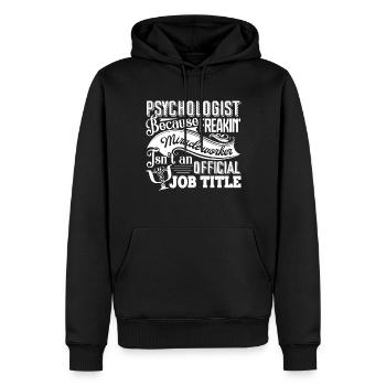 Psychologist Psychologist Job Title - Men’s Premium Organic Hoodie - black - Front - Nico (187cm)