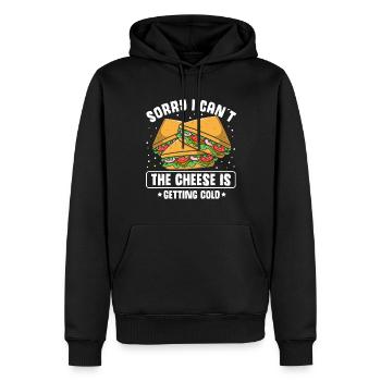 Love Grilled Cheese Men Women - Männer Premium Bio Hoodie - Schwarz - Vorne - Nico (187cm)