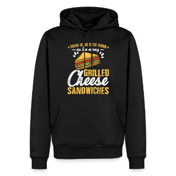 Love Grilled Cheese Men Women - Männer Premium Bio Hoodie - Schwarz - Vorne - Nico (187cm)