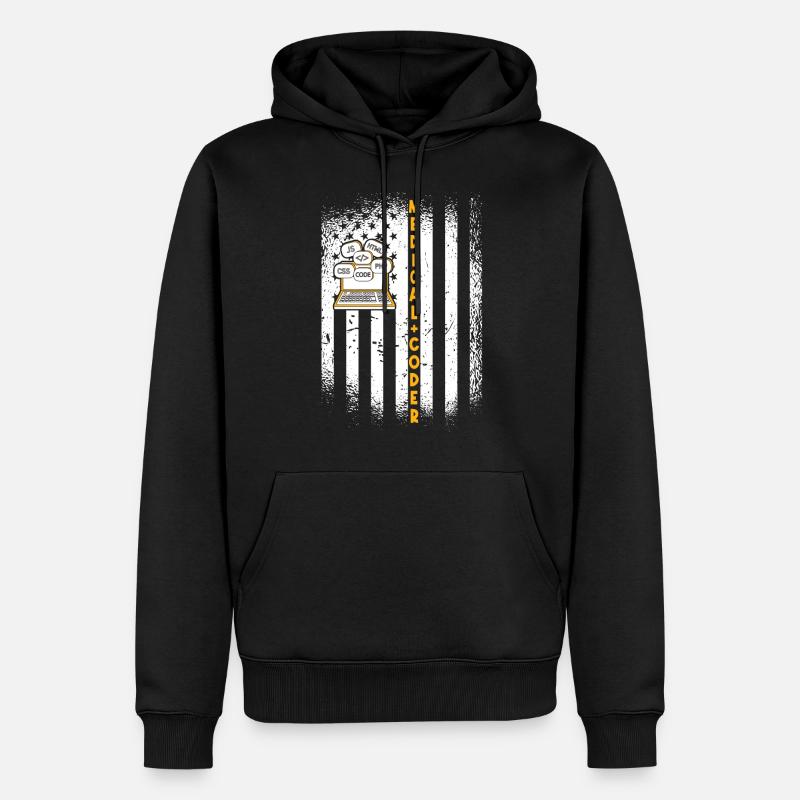Assistant médical - Codeur médical - Sweat à capuche Premium bio Homme - noir