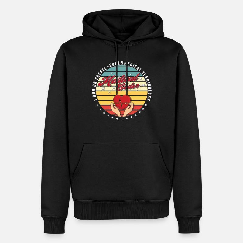 Assistant médical - Codeur médical - Sweat à capuche Premium bio Homme - noir